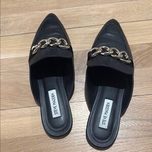 Steve Madden Black Chain Detail Women's Shoes